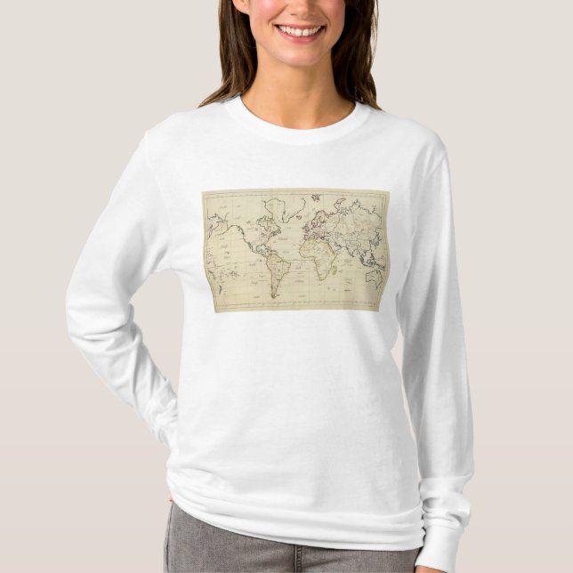 T-shirt Carte du monde (Devant)