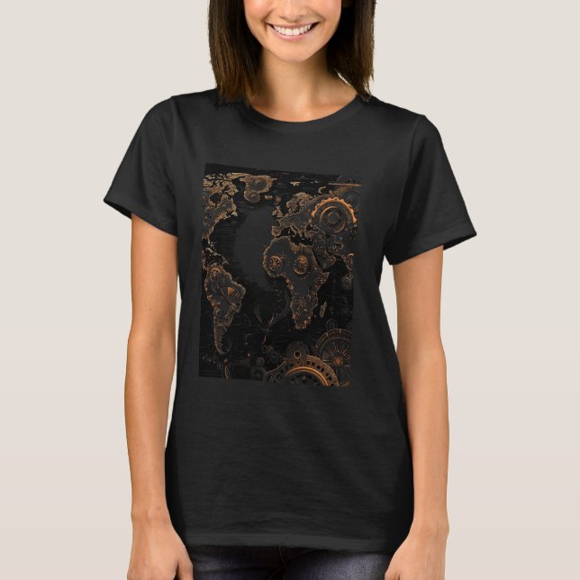 T-shirt Carte du monde (Devant)
