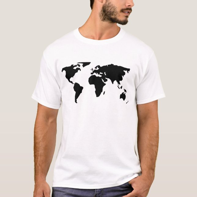 T-shirt Carte du monde (Devant)