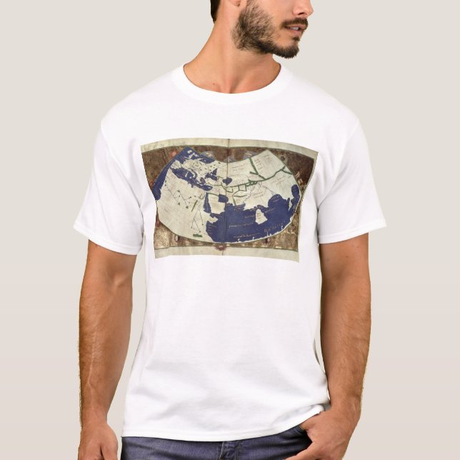 T-shirt Carte du monde connu, de 'Geographia (Devant)