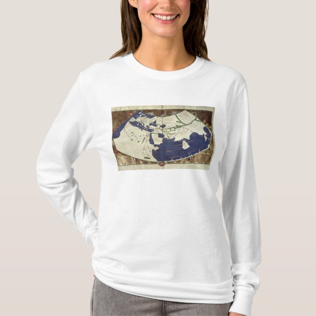 T-shirt Carte du monde connu, de 'Geographia (Devant)