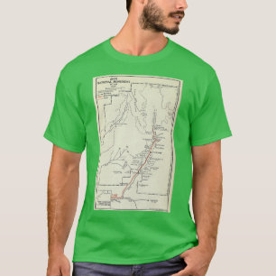 T-shirt Carte du parc national de la Sion vintage 1920