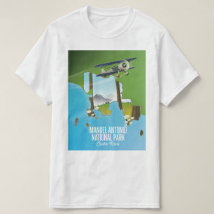 T-shirt Carte du parc national de Manuel Antonio, Costa Ri