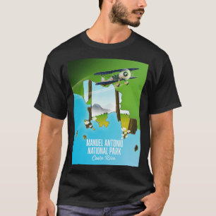 T-shirt Carte du parc national Manuel Antonio