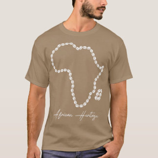 T-shirt Carte du patrimoine africain Cowrie