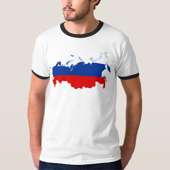 T-shirt Carte du pays Russie (Devant)