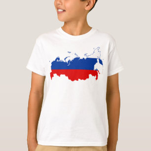 T-shirt Carte du pays Russie