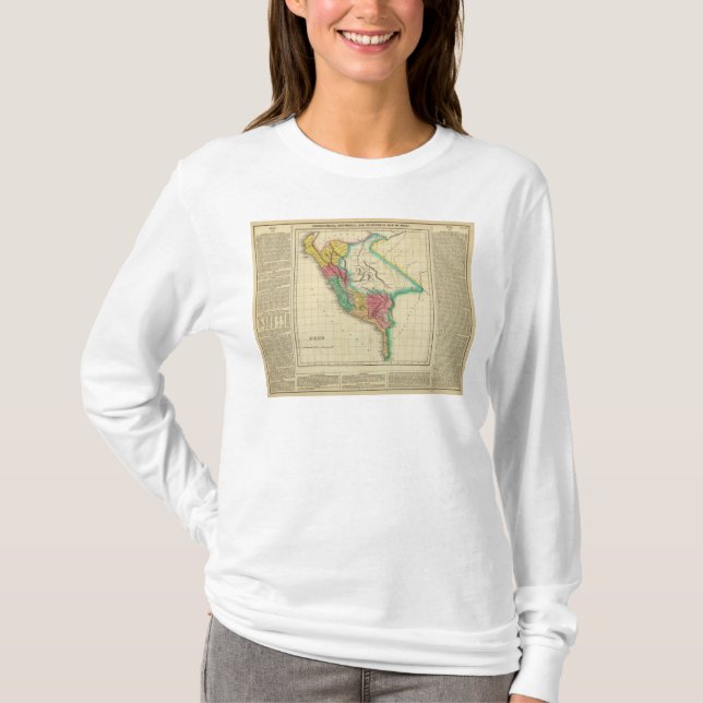 T-shirt Carte du Pérou (Devant)
