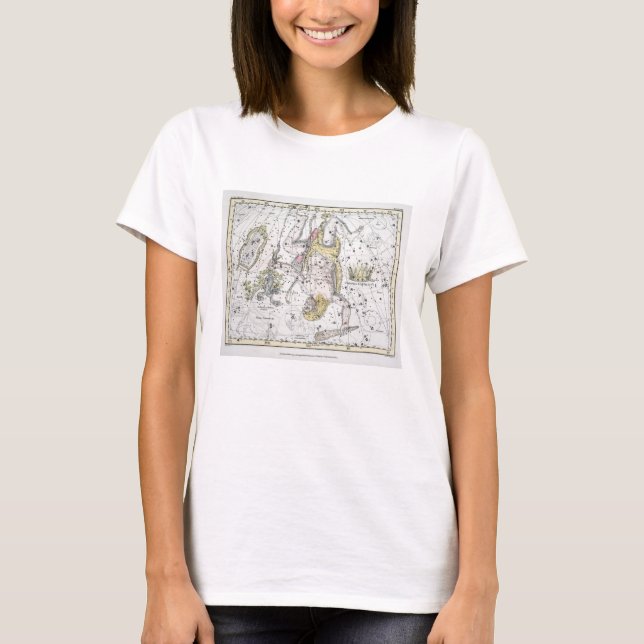 T-shirt Carte du plat VIII de constellations (Devant)