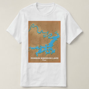 T-shirt Carte du Possum Kingdom Texas