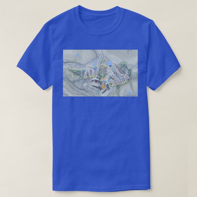 T-shirt Carte du sentier de Seven Springs Resort (Design devant)