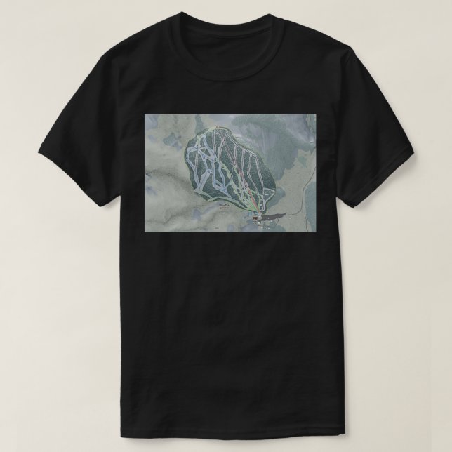 T-shirt Carte du sentier du complexe White Pine (Design devant)