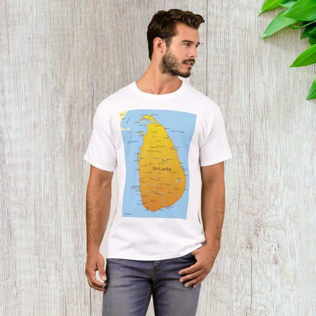 T-shirt Carte du Sri Lanka (Créateur téléchargé)