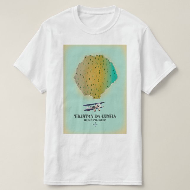 T-shirt Carte du territoire britannique d'outre-mer de Tri (Design devant)