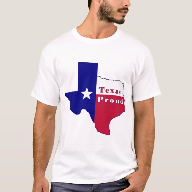 T-shirt Carte du Texas Proud (Devant)