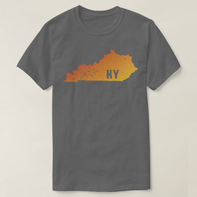 T-shirt Carte du timbre de la fierté d'état des États-Unis (Design devant)