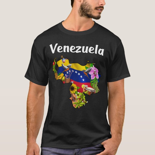 T-shirt Carte du Venezuela (Devant)