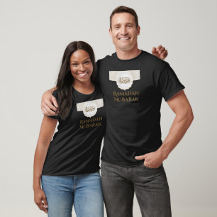 T-shirt Carte Eid Mubarak avec Masjid