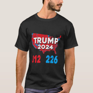 T-shirt Carte électorale 2024 Trump 312 Élections rouges 2