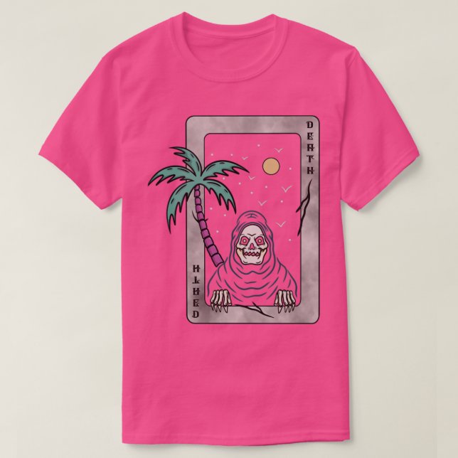 T-shirt Carte et crâne (Design devant)