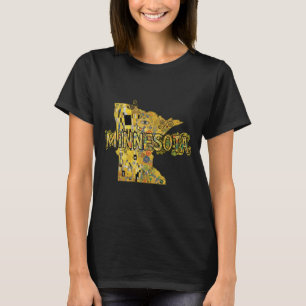 T-shirt Carte et texte du Minnesota