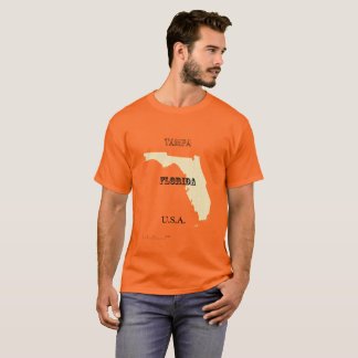 T-shirt - Carte Floride avec ville
