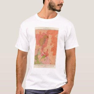 T-shirt Carte géologique du secteur de Washoe
