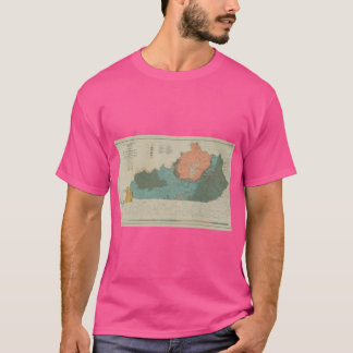 T-shirt Carte Géologique Vintage du Kentucky 1920 Format G