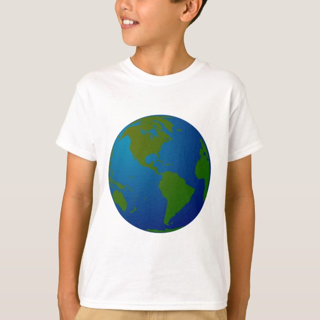 T-shirt Carte/globe (Devant)