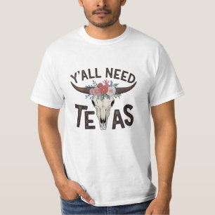 T-shirt Carte graphique à thème Texas amusant