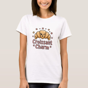 T-shirt Carte graphique adorable Croissant pour les amateu