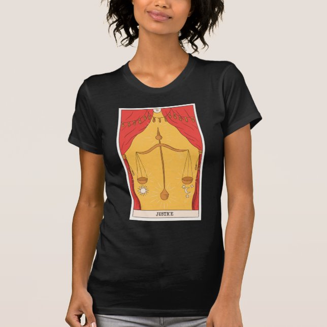 T-shirt Carte graphique de justice moderne Major Arcana de (Devant)