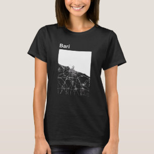 T-shirt Carte graphique de la ville classique de Bari Ital