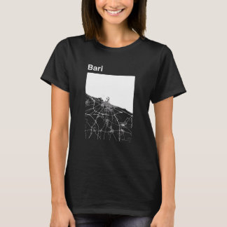 T-shirt Carte graphique de la ville classique de Bari Ital