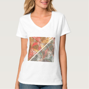 T-shirt carte graphique géométrique femme