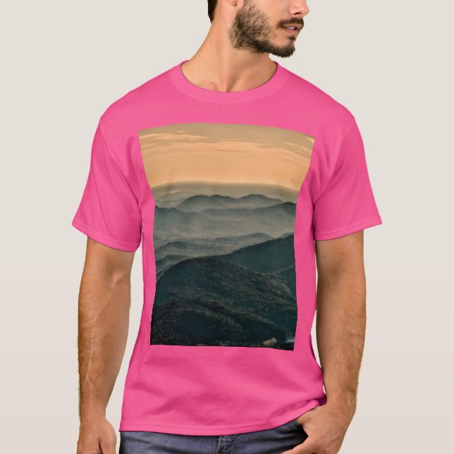 T-shirt Carte graphique Gold Mountain View (Devant)