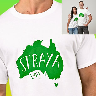 T-shirt Carte Green STRAYA pour la Journée de l'Australie