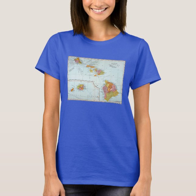 T-shirt Carte : Hawaii, 1905 (Devant)