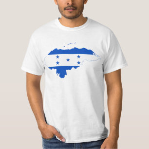 T-shirt Carte HN de drapeau du Honduras