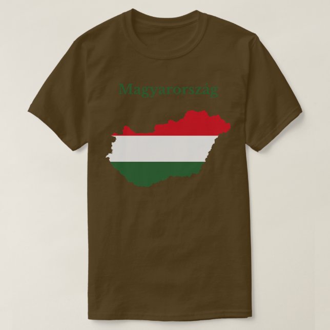 T-shirt Carte Hongrie Design (Design devant)