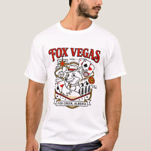 T-shirt Carte illustrée de Fox Creek Alberta Canada