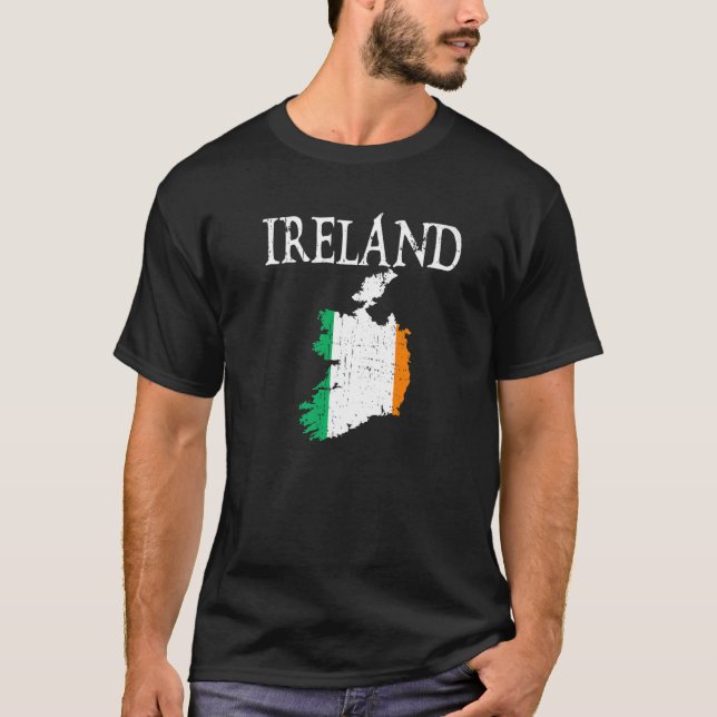 T-shirt Carte Irlande Irlande (Devant)