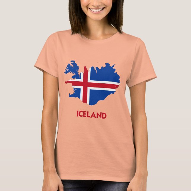 T-SHIRT CARTE ISLANDE (Devant)