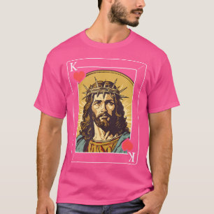 T-shirt Carte Jesus King Of Hearts