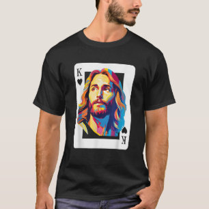 T-shirt Carte Jésus Roi Chrétien pour hommes femmes