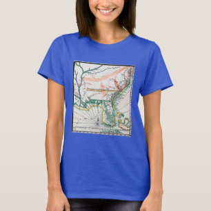 T-shirt Carte : L'Amérique du Nord, 1742