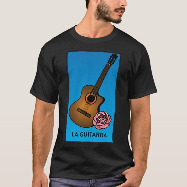 T-shirt Carte Loteria La Guitarra (La Guitare) (Devant)