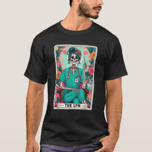 T-shirt Carte LPN Tarot Skeleton Licence Nur pratique