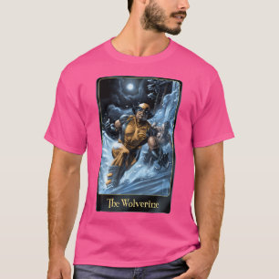 T-shirt Carte lumineuse Marvel Comic Wolverine Moon Art Gr