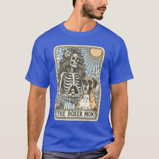 T-shirt Carte Maman Chien Squelette Rétro Mamaarot Chien M